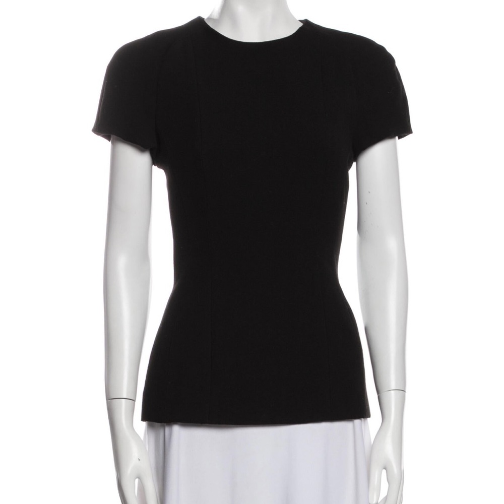 L’agence black shirt with zip up back